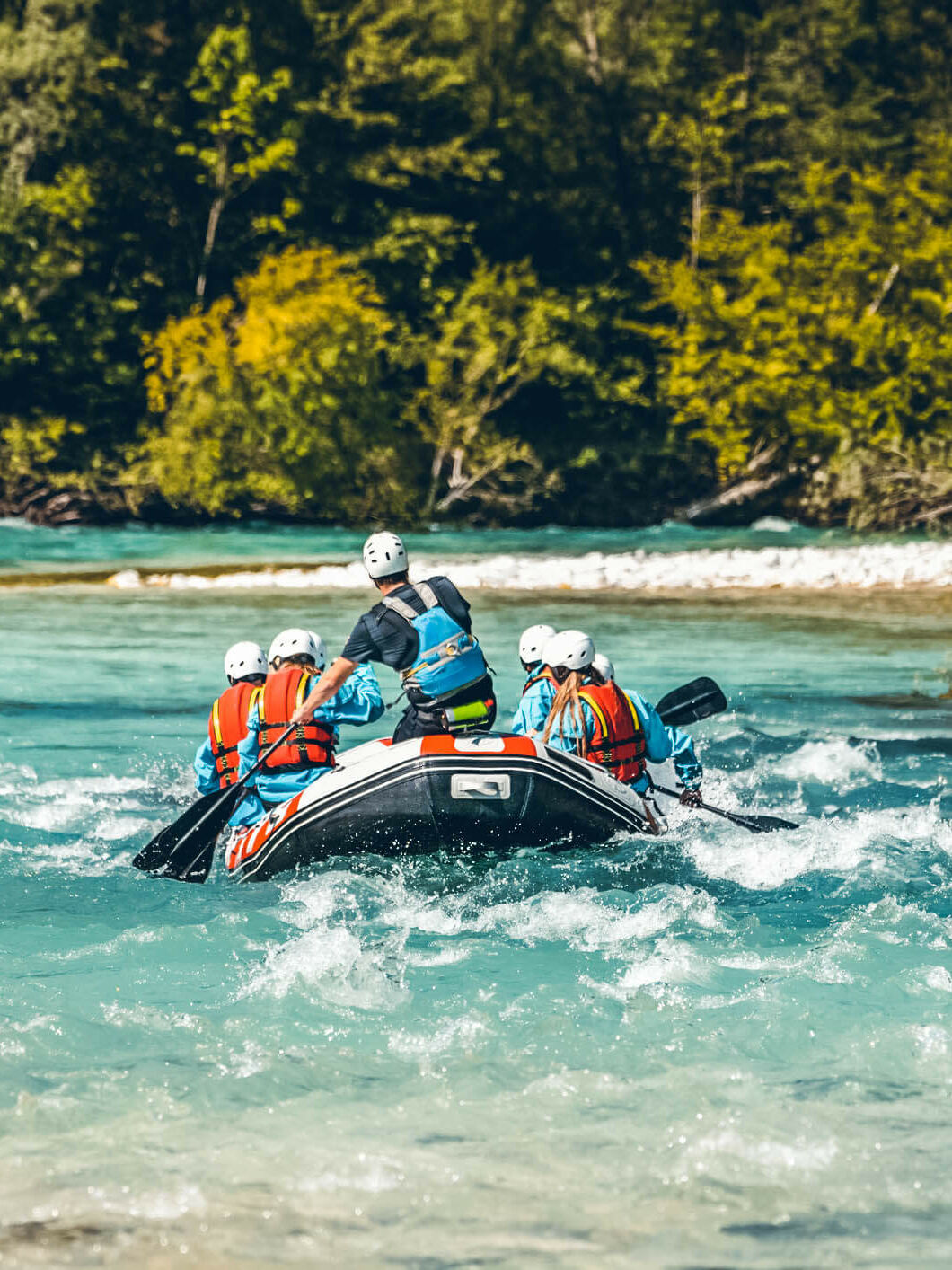 Rafting sur une rivière près de Jarabacoa, République Dominicaine
